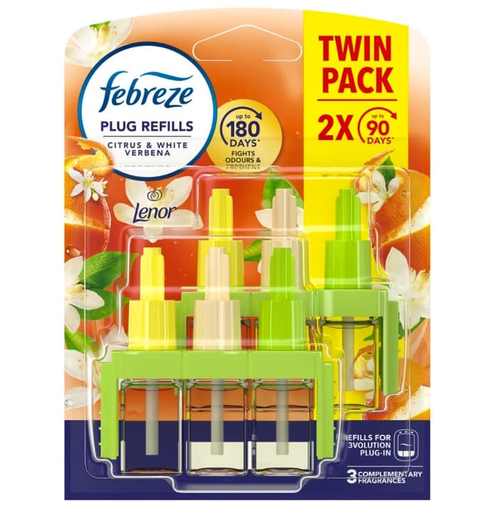 Febreze 3Volution Air Freshener Plug Refills Citrus &amp; Verbena 2 st