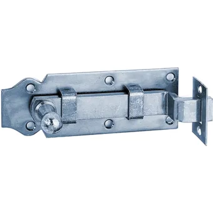 Alberts Deurgrendel Omgebogen - Galvanisch Geel Verzinkt - 120 Mm