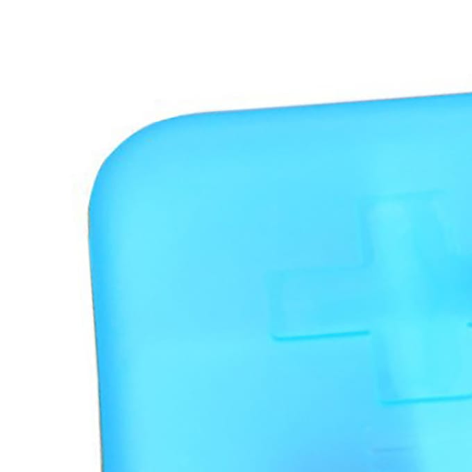 Reismedicijnorganizer van plastic, draagbaar, mini-dagmedicijndoosje, capsulescontainer met 4 blue