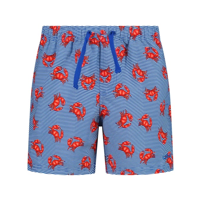 Gestreepte zwemshort met krabmotief kind CMP