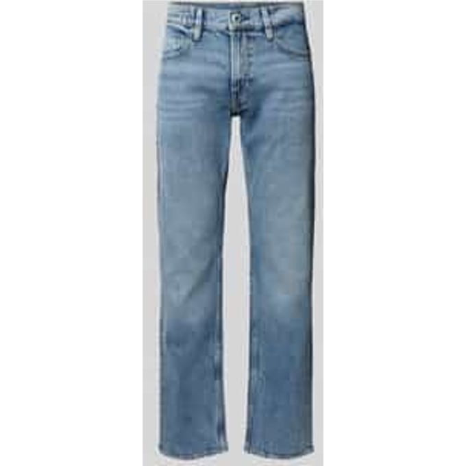 Straight leg jeans met steek- en achterzakken, model 'Mosa'