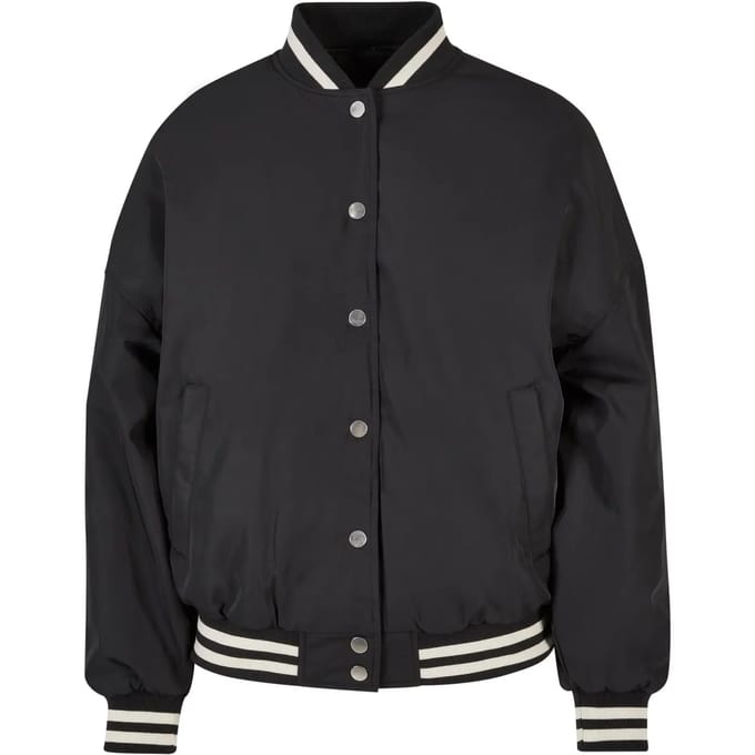 Urban Classics - Oversized Recycled College jacket - M - Zwart