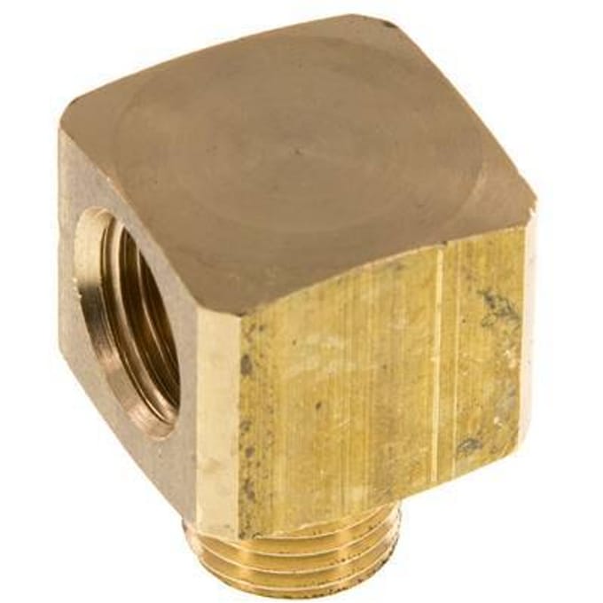 90° L-Koppeling G1/4'' Buitendraad X Binnendraad Messing 16bar [2 Stuks]