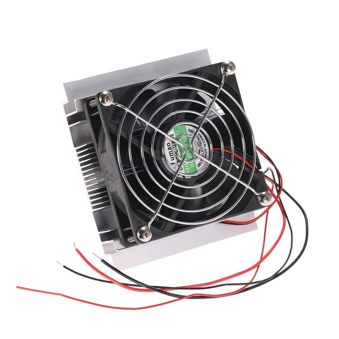 Thermo-elektrische Peltier-koelsysteemkit Koelventilator DIY-set white