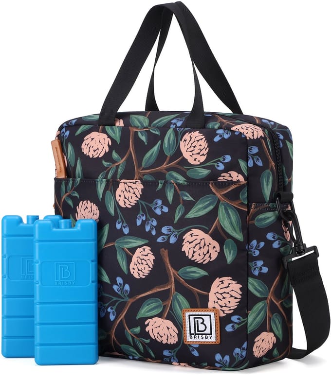 Brisby 4 Laags Geïsoleerde Koeltas - Lunchtas 7 liter - Passion Flower