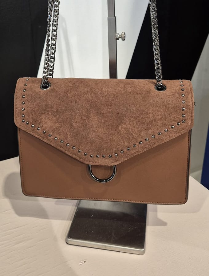 Mix en Match - Tas - Schoudertas - Crossbody tas - Whiskey - Schakel - Schouderriem