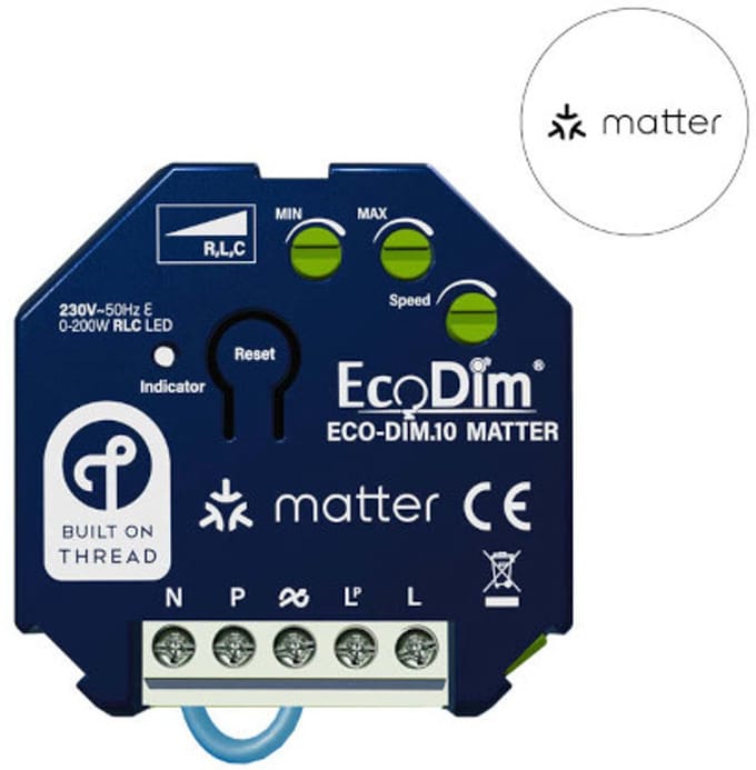 Ecodim Matter Inbouwdimmer 250W Fase Afsnijding