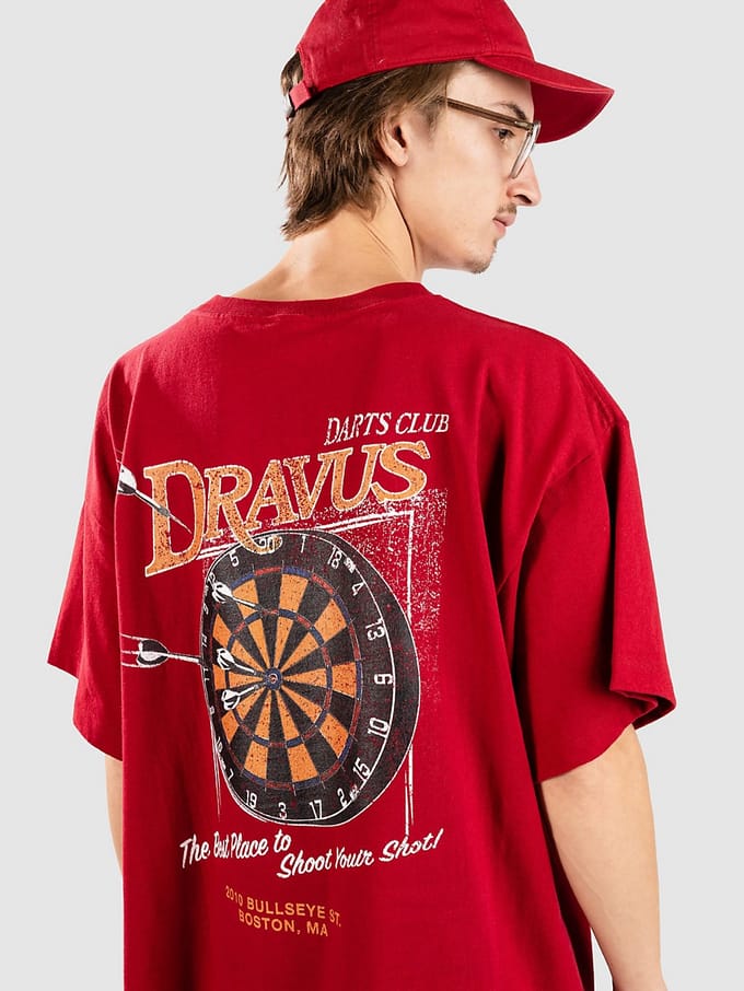 Dravus Darts Club Boxy T-Shirt rood