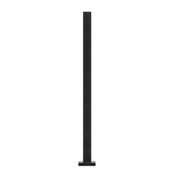 Pince à Verre 37.4  Support de Garde-Corps H pour Verre de 0.39  -0.47   Noir Noir