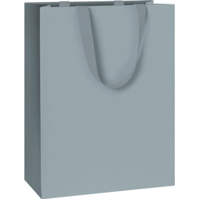 Stewo geschenktasje uni pure grijs blauw, formaat 23 x 13 x 30 cm