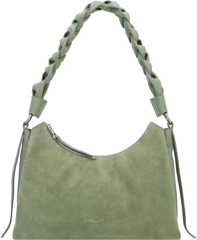 COCCINELLE Leren schoudertas Suede Bimaterial Shoulderbag Greenery / Greene Lichtgroen