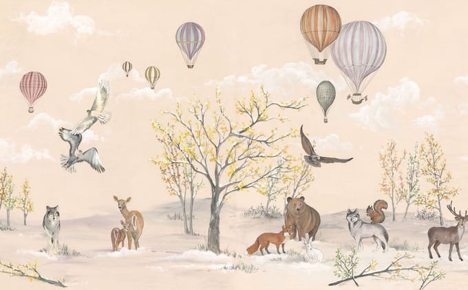 Fotobehang Forest Expedition - Meerkleurig - 2,80m X 450cm