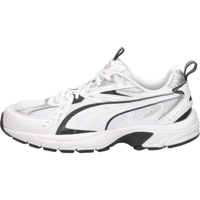 PUMA Milenio Tech Unisex Sneakers - Puma White-Puma Black-Puma Silver