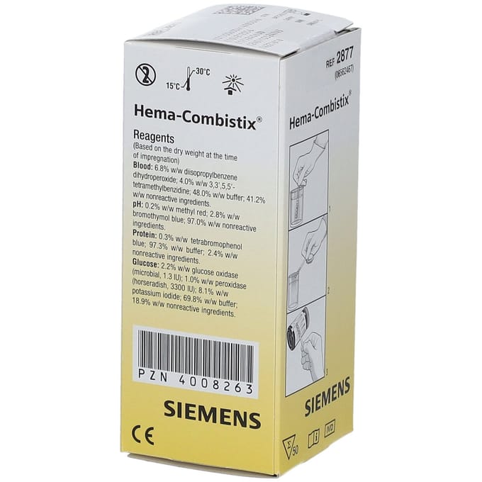 Siemens Medical Hema-Combistix Strips Urine