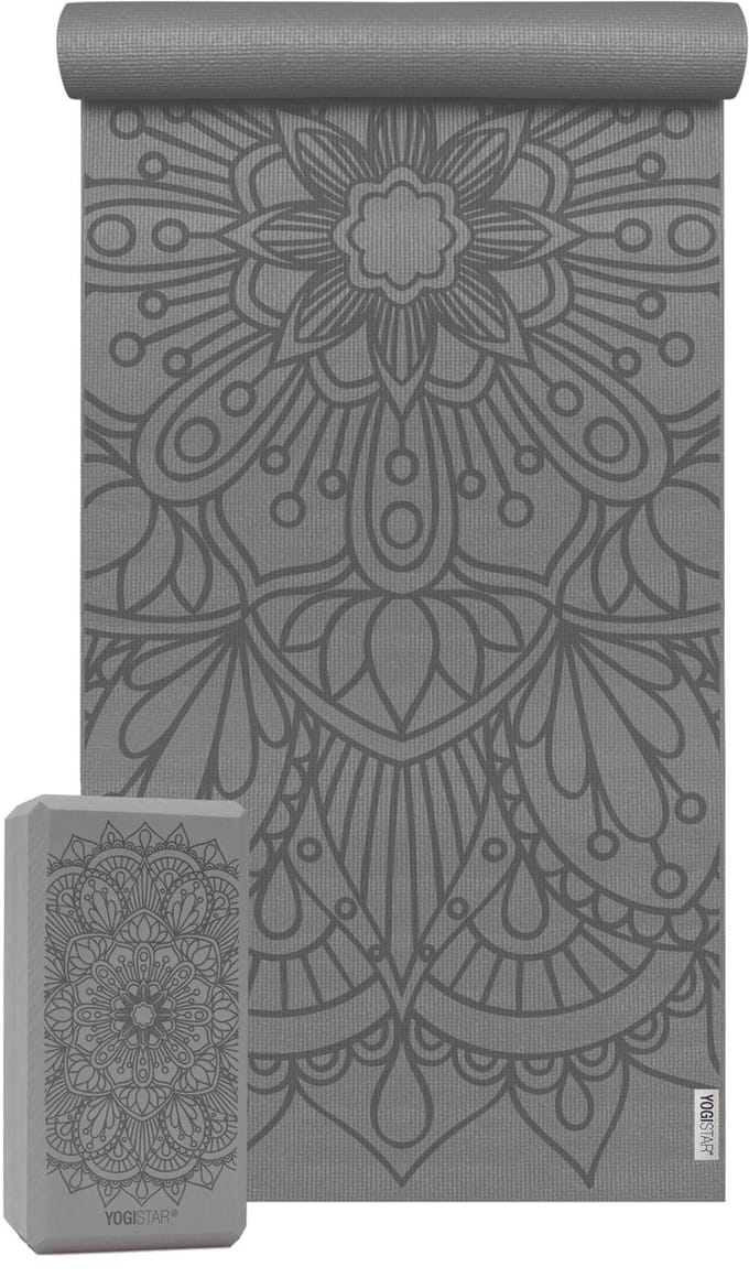 Yoga-Set Starter Edition - lotus mandala (Yogamatte + 1 Yogablock)
