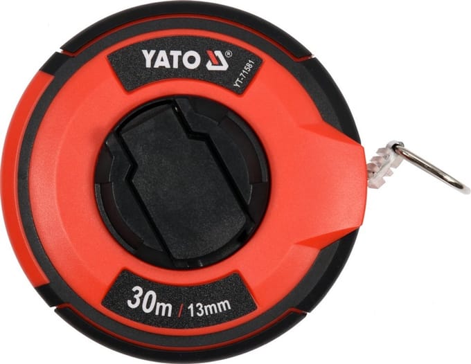 YATO Rolmaat Staal 30m x 13mm - Nylon Gecoat