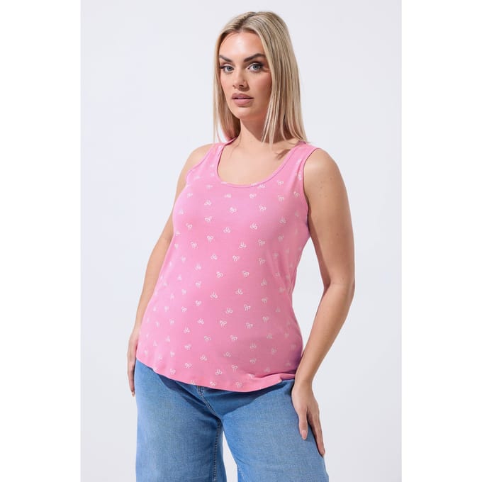 Limited Collection Roze Geribbelde Top Met Strik Size 42