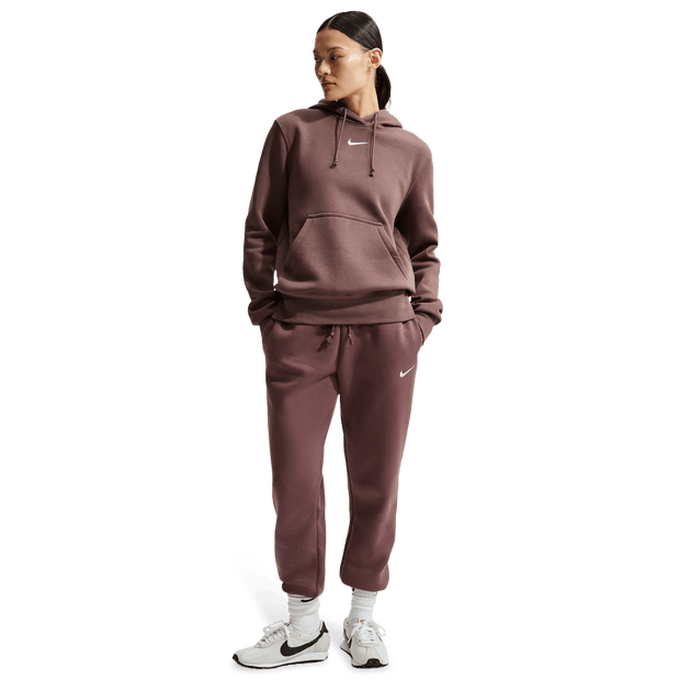 Nike Sportswear Broeken Dames - Paars - Maat 38 - Katoen Jersey