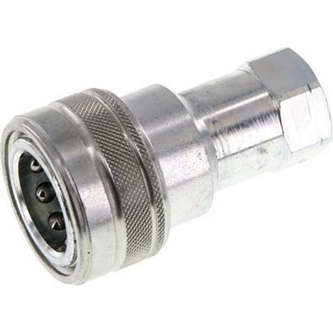 Stalen DN 12.5 Hydraulische Koppeling Snelkoppeling 1/2 inch NPT binnendraad ISO 7241-1 B D 23.5mm