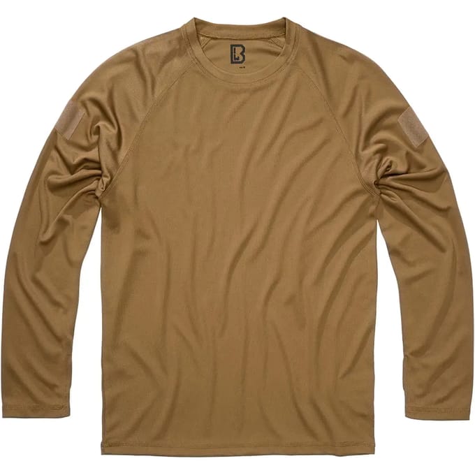 Brandit - Quickdry Longsleeve shirt - L - Beige