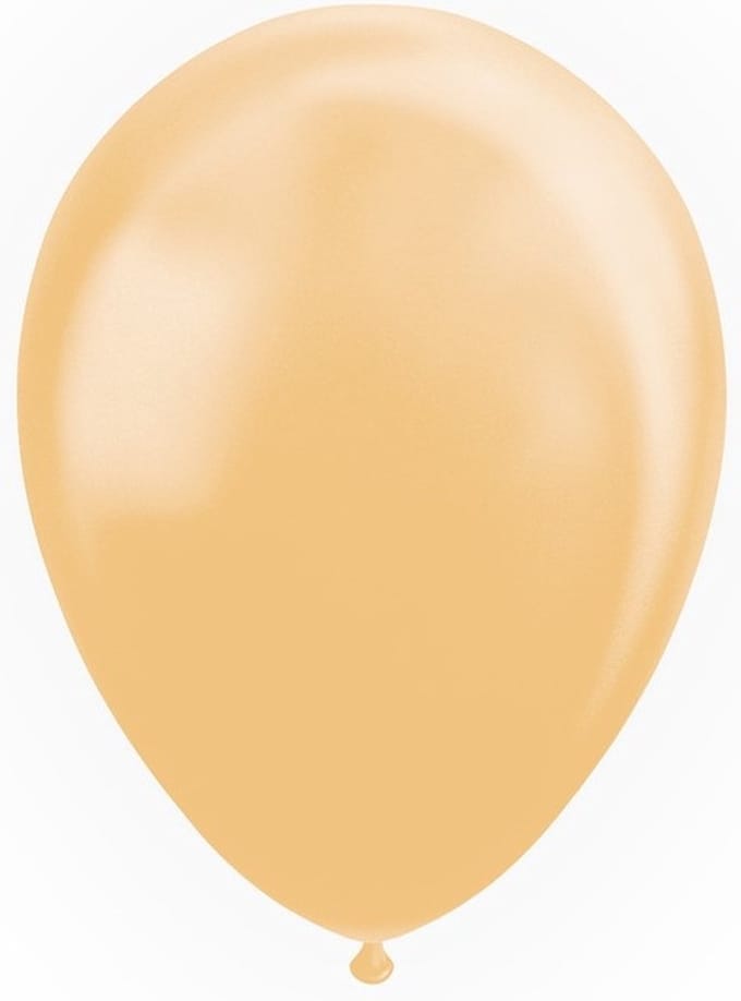 50 Pastel peach macaron ballonnen perzik – 12 inch-33cm.