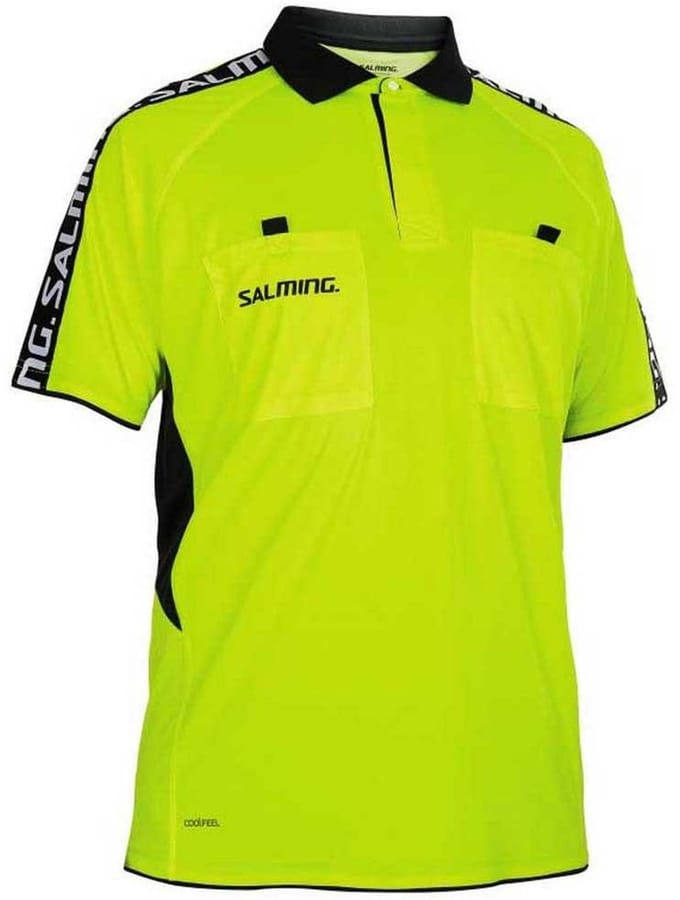 Salming Referee Korte Mouw Poloshirt Groen XL Man