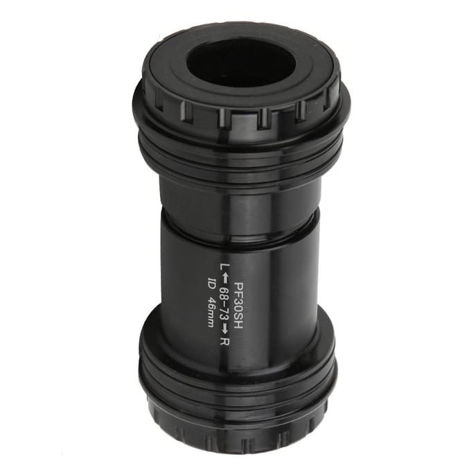 Boîtier de pédalier de vélo à visser intégré en alliage PF30, 46 mm, pour pédalier black