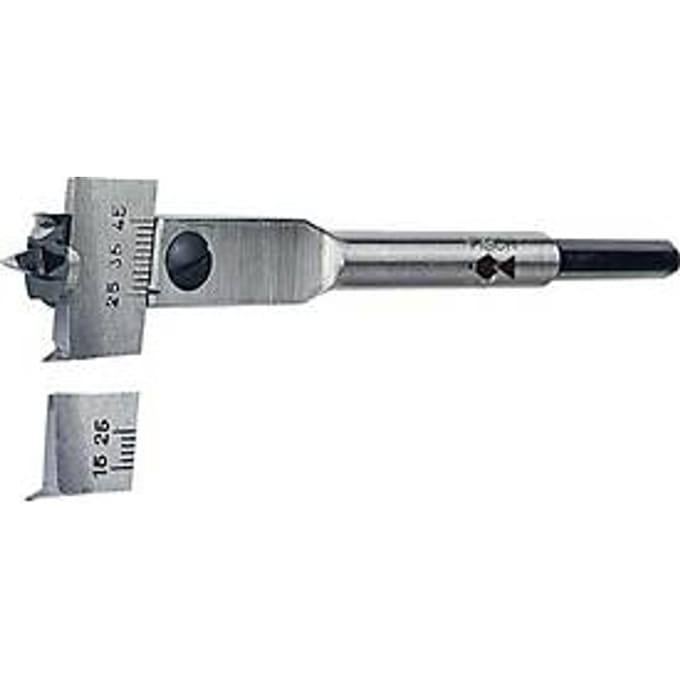 Centraalboor type 0500 Boordiameter 15-45 mm Lengte 130 mm Schacht 6-kant FISCH-TOOLS