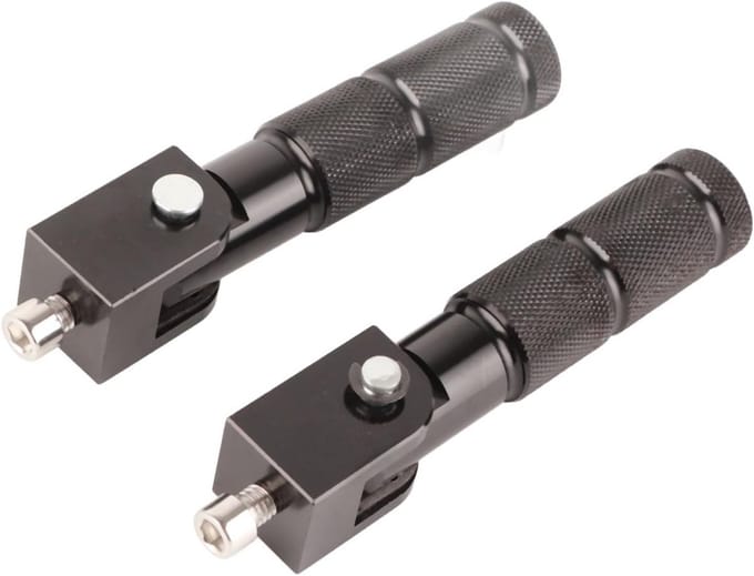 Universele Opvouwbare Motorfiets Voetsteunen Set van 2 CNC Aluminium M8