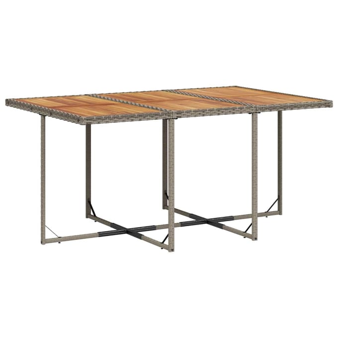 vidaXL - 11-delige - Tuinset - met - kussens - poly - rattan - grijs
