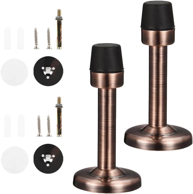 Deurstopper - Muurbeveiliger Bumper - Geluidsreductie - Roestvrij staal - 75 mm - Brons