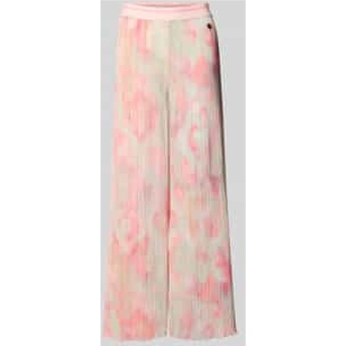 Broek in all-over look met elastische band
