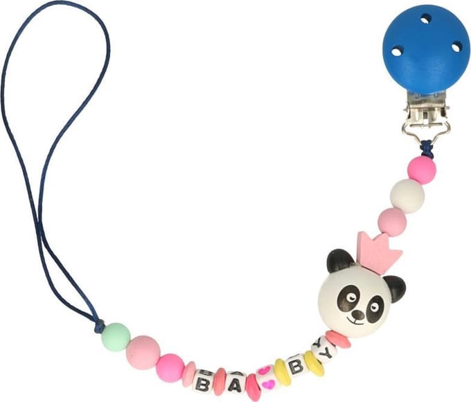 Speenkoord Opry panda donkerblauw