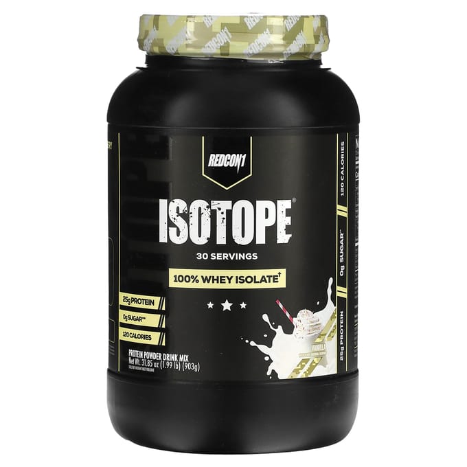 Redcon1, Isotope, Eiwitpoeder Drankmix, Vanille, 1,99 lb (903 g)