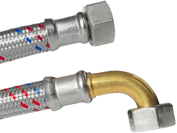 Panserslang 1/2 inch, RVS Flexibel, DN13, DVGW Keurmerk