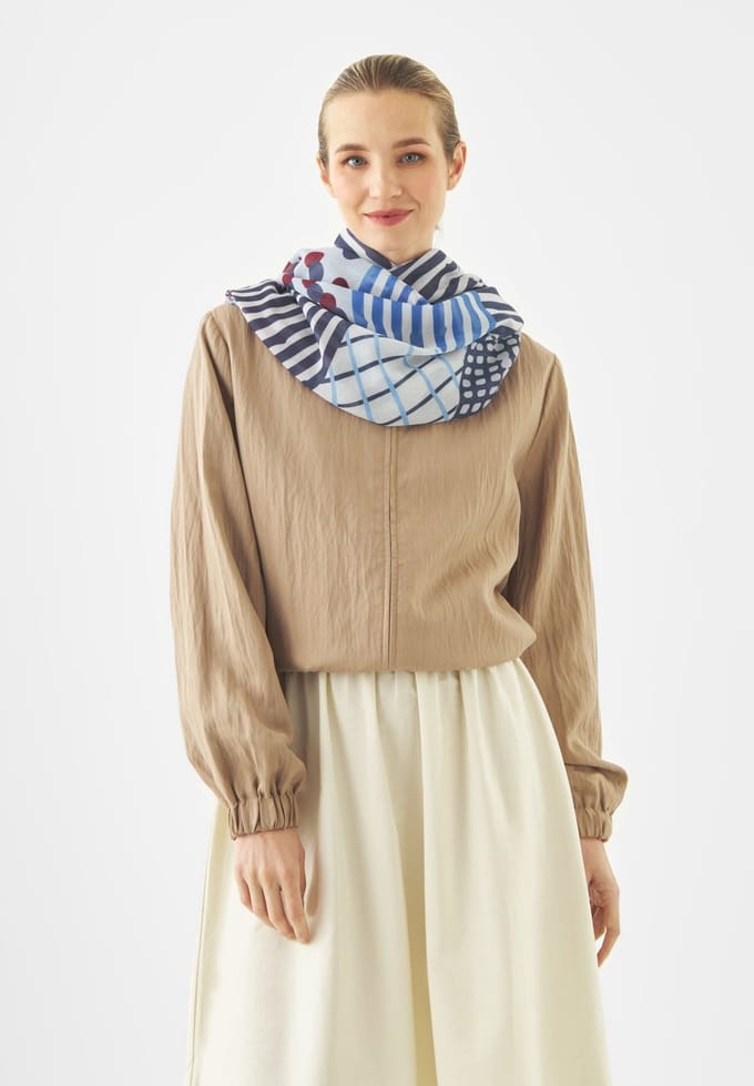 Codello Loop-sjaal van Polyester met motief