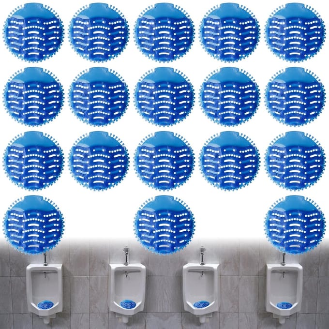 Allecto - Urinal Sieve - Urinal Insert - 30 Dagen Vers Effect - Universeel - Urinal Strainer - Luchtverfrisser - Geschikt voor Pissoirs - 18 Stuks