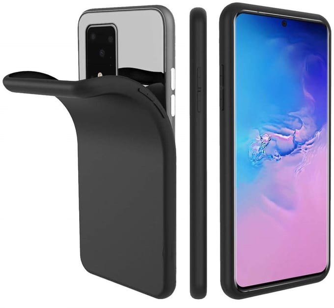 Nano Silicone backcover hoesje Geschikt Voor Samsung Galaxy S20 Plus - Zwart