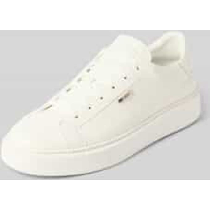 Sneakers van leer met labeldetail Model 'ARTEM'