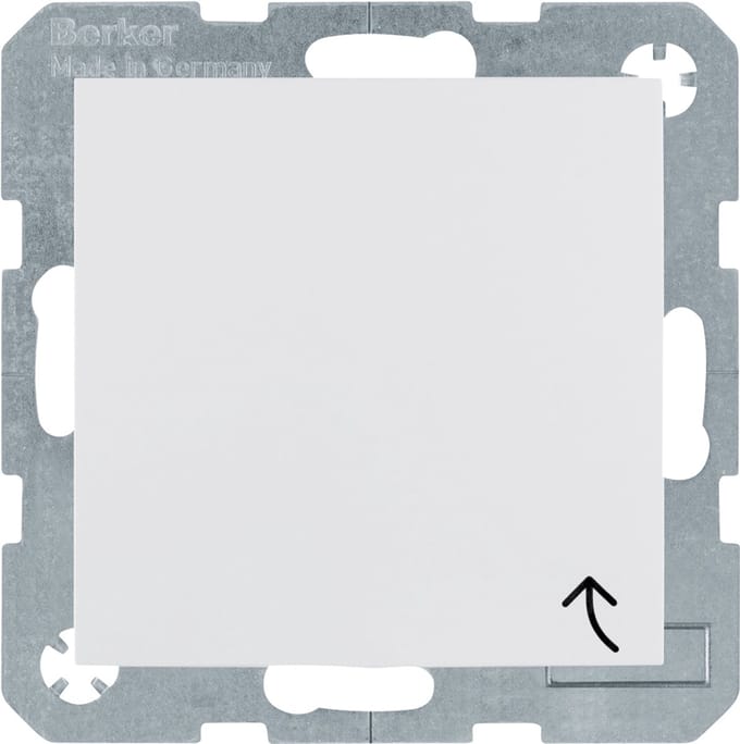 BERKER S1 Inbouw wandcontactdoos (wcd) 1-voudig met klapdeksel polar wit