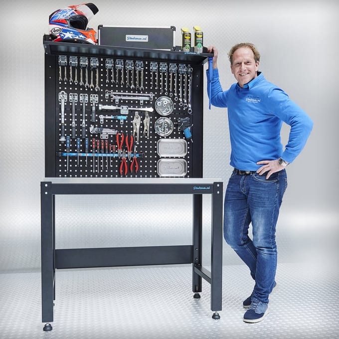 Datona® Werkbank PREMIUM 119 cm breed - Zwart