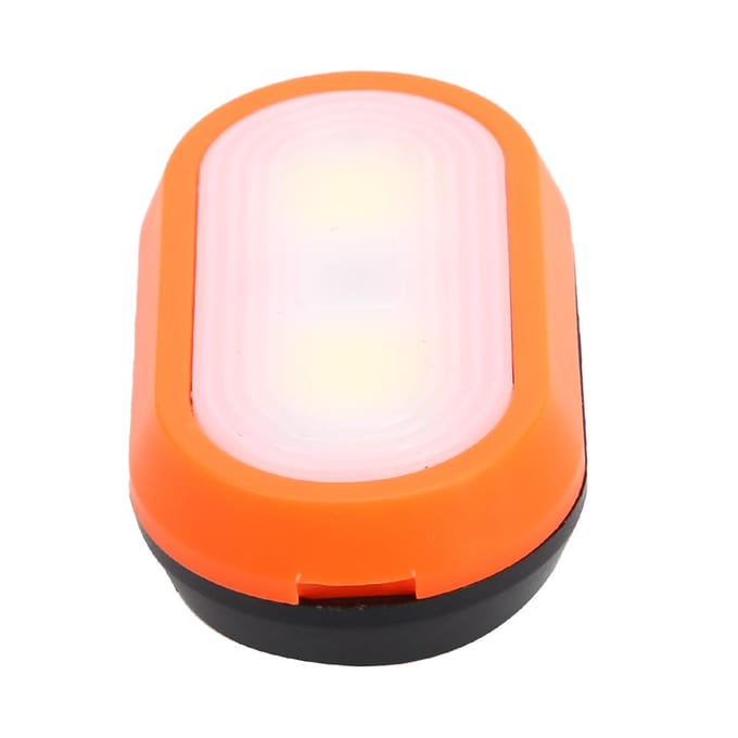 Draagbare LED Mini Nachtlamp voor Buiten, Hardloopklemlamp, Fietswaarschuwingsachterlicht orange