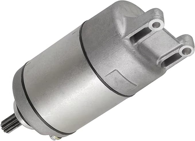 Motorfiets Startmotor - Starter Motor - Motor Starten - Duurzame Constructie - 12 Volt - Zwart