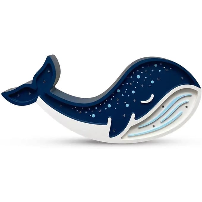 Handgemaakte lamp Peekaboo Whale