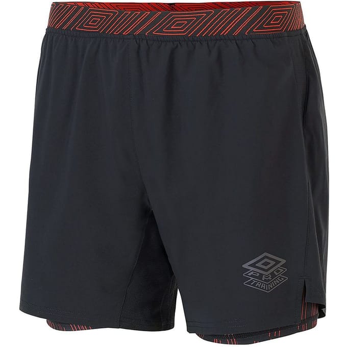 Umbro Stretch Taille Zwart Heren Elite Trainingsshort Hybride 65841G CMM