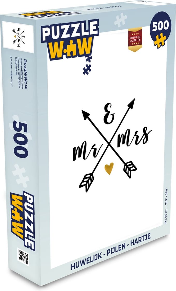 Puzzel Spreuken - Quotes - Mr & Mrs - Huwelijk - Legpuzzel - Puzzel 500 stukjes