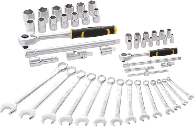 Stanley FATMAX DOPSLEUTEL - RINGSTEEKSLEUTELSET 1/4" + 1/2" - 49 DELIG