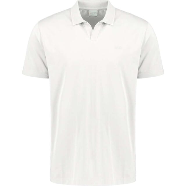 No Excess Polo V Solid Stretch White Maat: L | Poloshirts Outlet | Heren | Wit