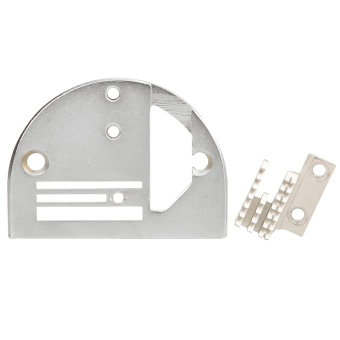 Naaldplaat Dubbele Rij met Tanden Metaal Gesynchroniseerde Naaimachine Accessoires gray
