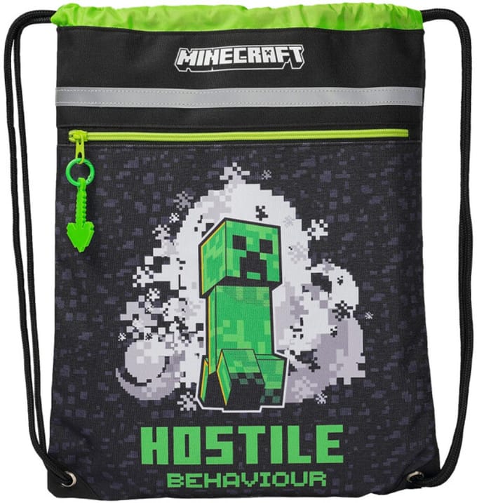 Minecraft - Gymtas – Luxe & High Quality – Met Ritsvak en Reflecterende Elementen – 42 x 32 cm – Creeper